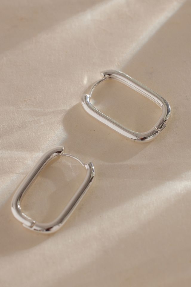 Rectangle Hoop Earrings #1