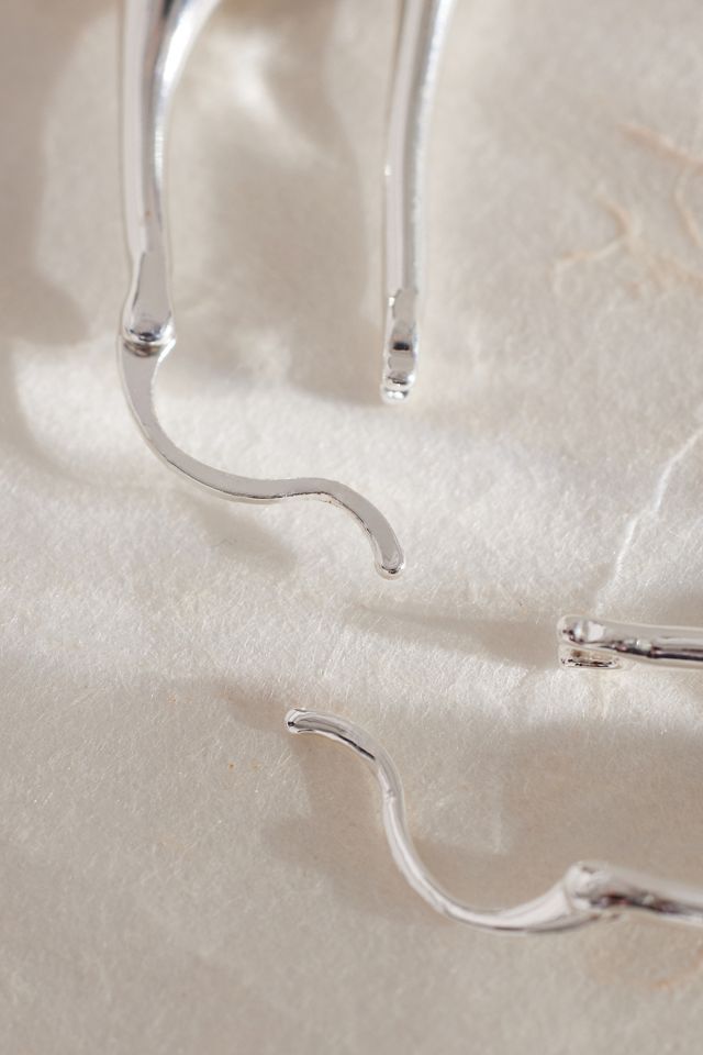 Orecchini a Cerchio con Cerniera in Ottone Biologico #2