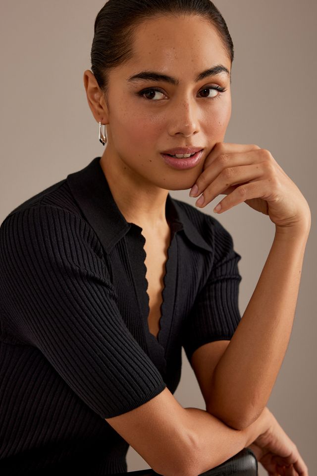 Orecchini a Cerchio con Cerniera in Ottone Biologico #3