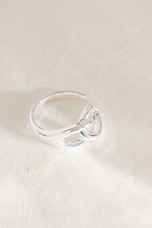 Silver-Plated Interlinked Ring