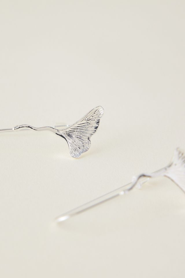 Ginkgo Drop Earrings #1