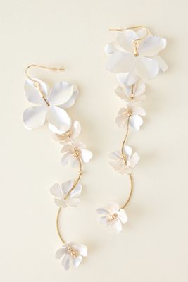 Floral Jasmine Statement Drop Earrings