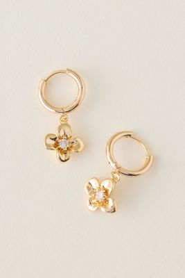 Daisy Huggie Hoop Earrings 