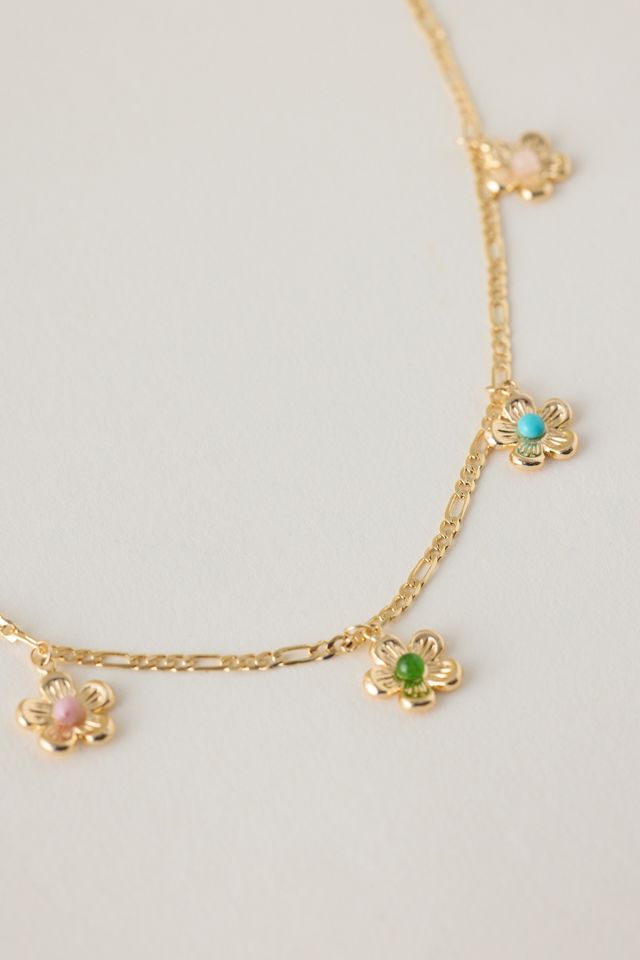 Goldplattierte Gänseblümchen-Charm-Halskette #2