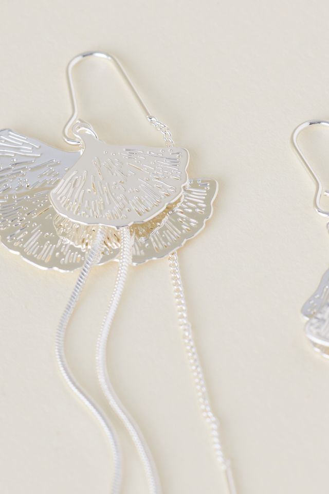 Fächer-Ohrringe mit Quasten #1