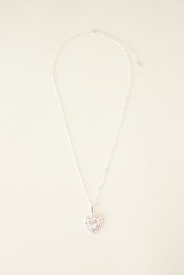 Long Heart Pendant Necklace