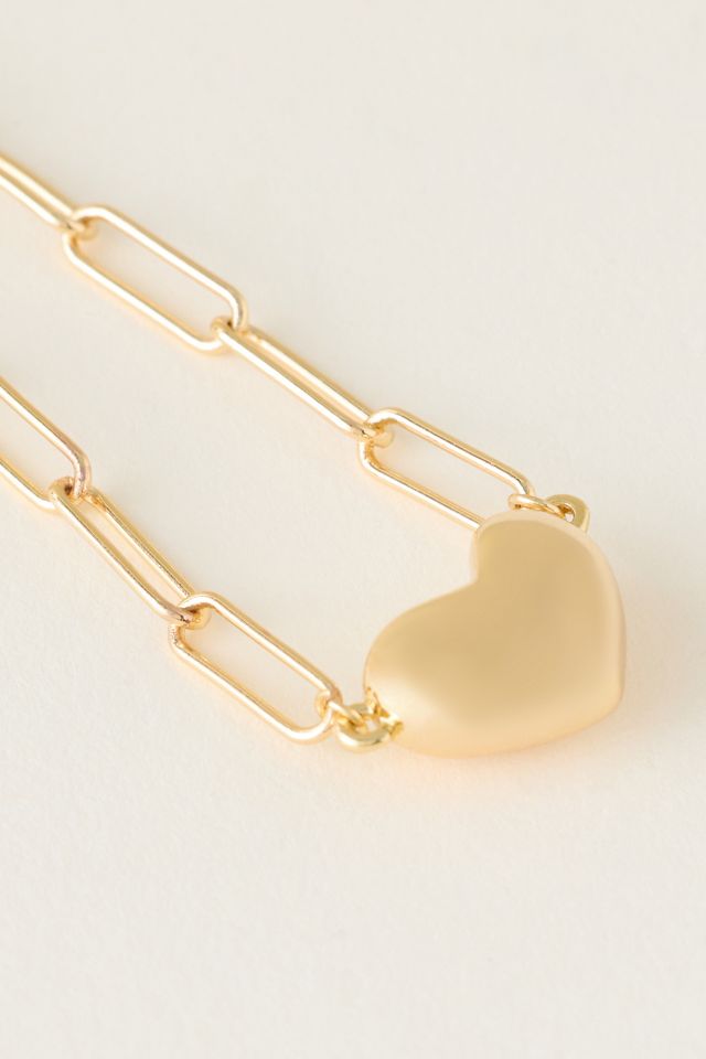 Pulsera con Dije de Corazón Esponjoso #1