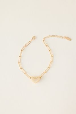Bracciale a Catena con Cuore Imbottito
