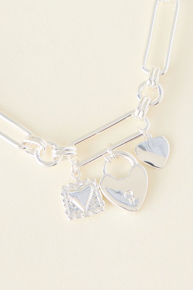 Bracelet à breloques coeur #1