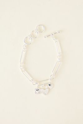 Bracelet à breloques coeur
