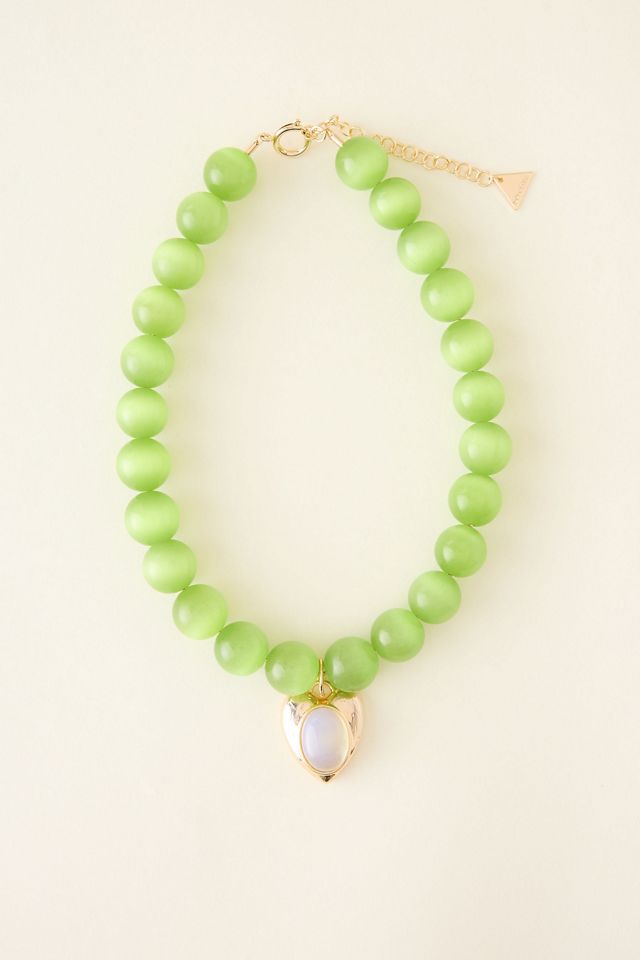 Large Beaded Pendant Bracelet #1