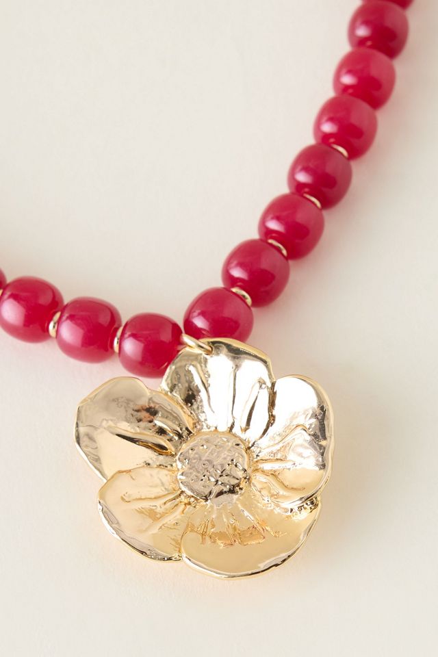 Collana con Ciondolo di Perline #1