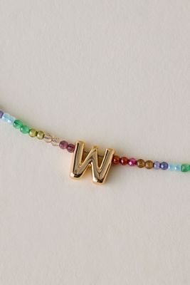 Collier monogramme perlé