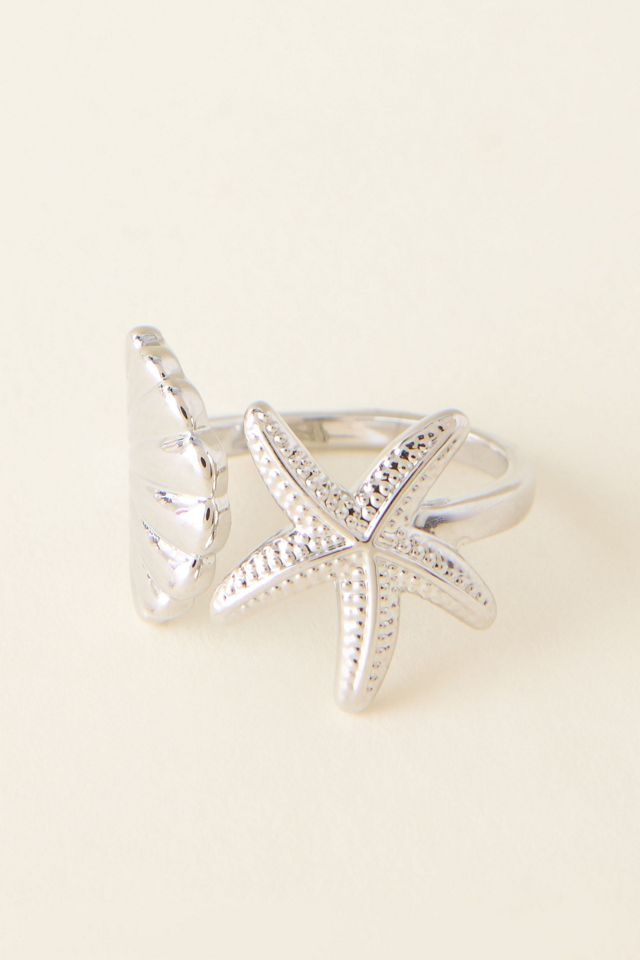 Anillo de Concha y Estrella de Mar #1