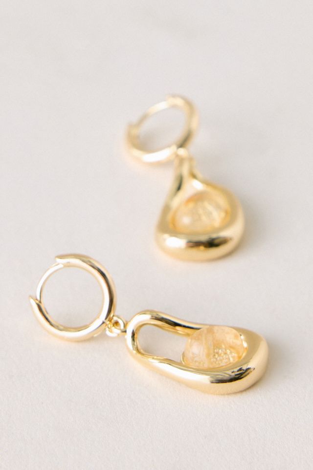 Aretes de Lágrima de Piedra #1