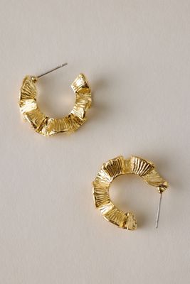 Boucles d'oreilles créoles ondulées