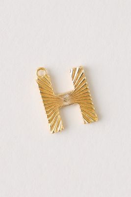 Pendentif Initiale Cannelée Mono Bar