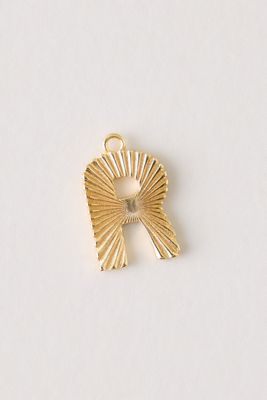Pendentif Initiale Cannelée Mono Bar