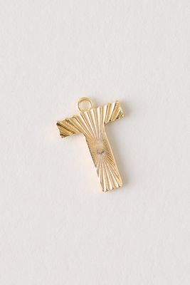 Pendentif Initiale Cannelée Mono Bar