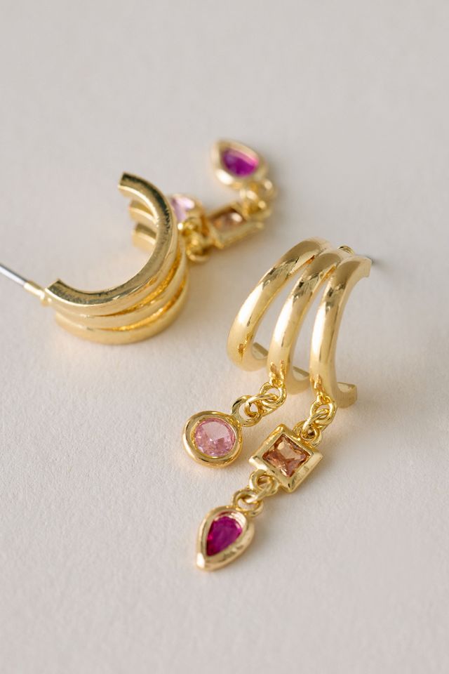 Aretes Huggie Multi-Gota #1