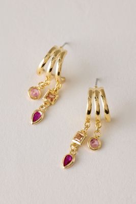 Multi-Drop Huggie Earrings