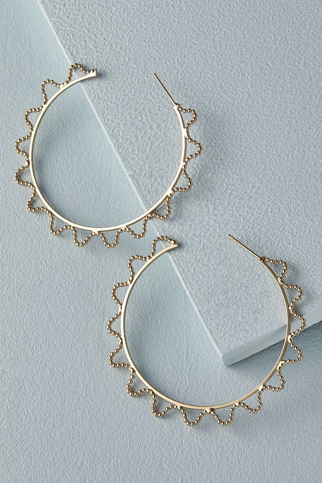 ZigZag Hoop Earrings Anthropologie UK