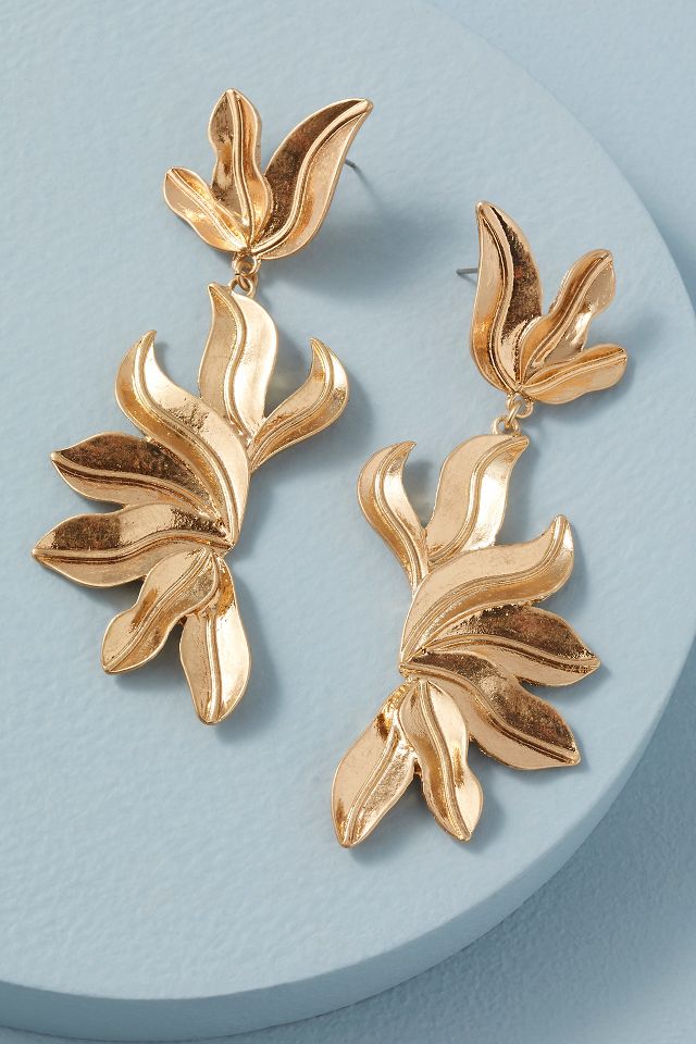 Anthropologie on sale ginkgo earrings