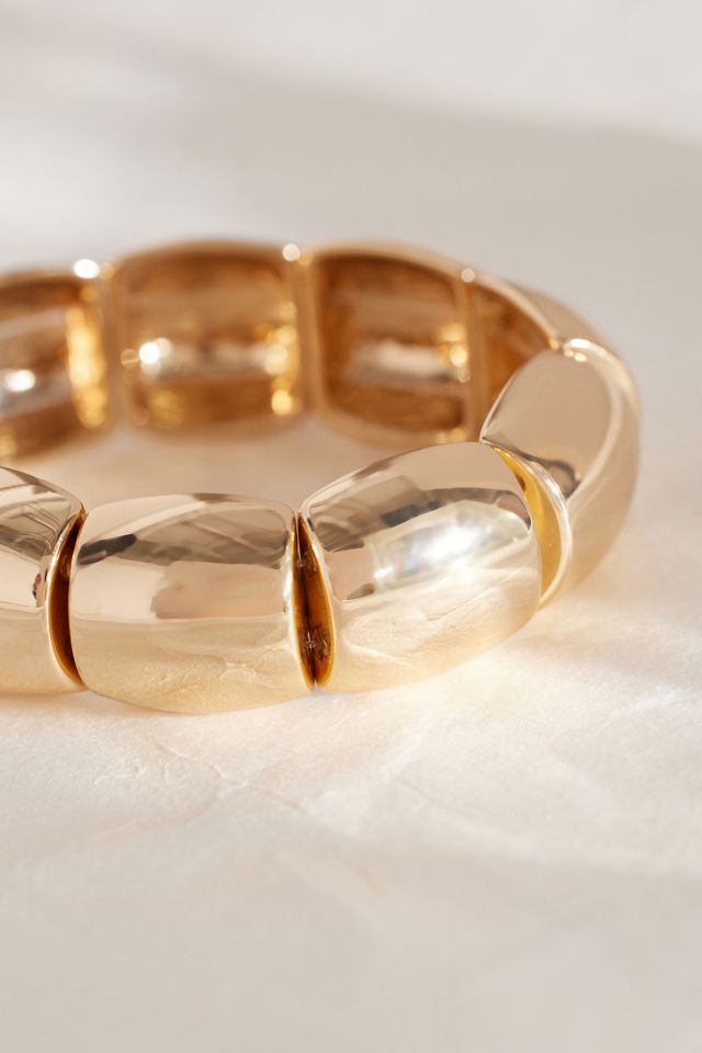 Bracelet métallique à gros maillons #2