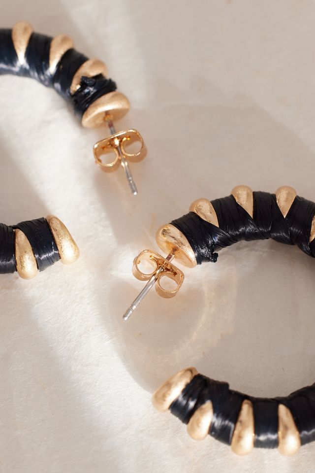 Raffia Hoop Earrings #2