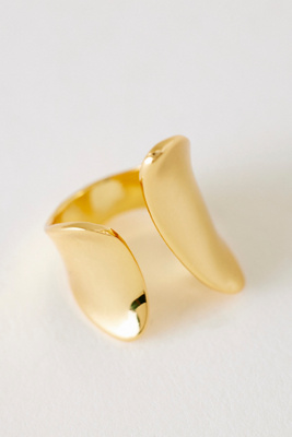 Bague manchette torsadée plaquée or par en - By Anthropologie - Modalova