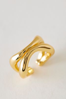 Vergoldeter Doppelt Gedrehter Ring
