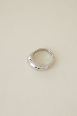 Anillo Minimalista Grueso Chapado en Oro