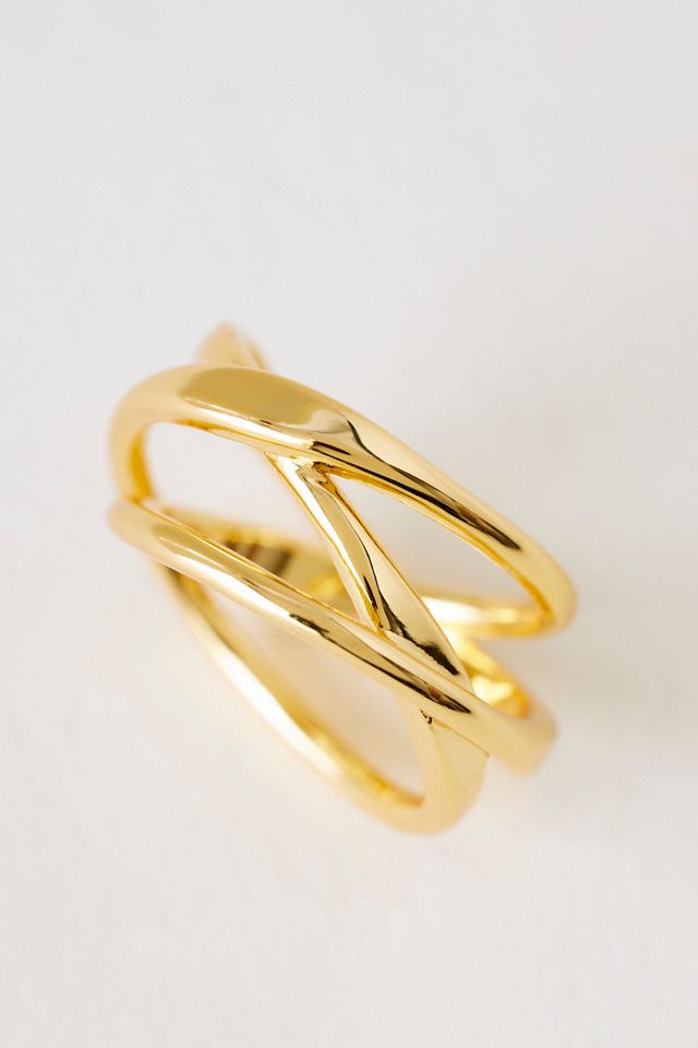 Anillo Triple Capa Chapado en Oro #1