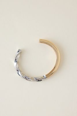 Pulsera Delgada de Puño de Metal Mixto