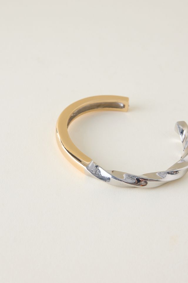 Mixed Metal Skinny Cuff Bracelet #1