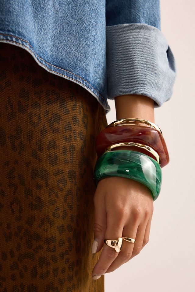 Bracciale Rigido in Resina Spessa #5