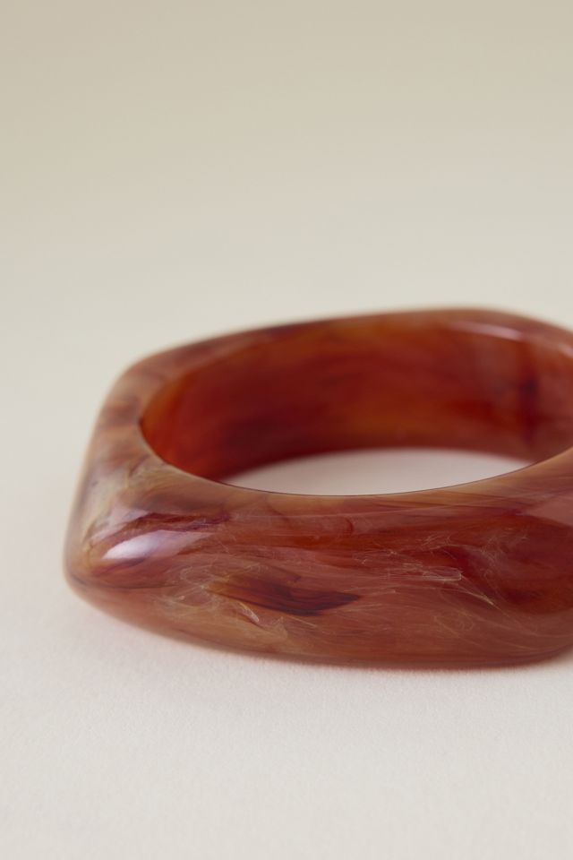 Pulsera Rígida de Resina Angular #1