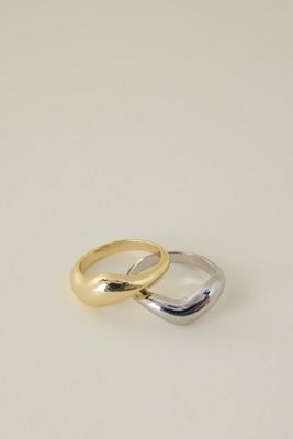 Gemischtes Metall Ring Set