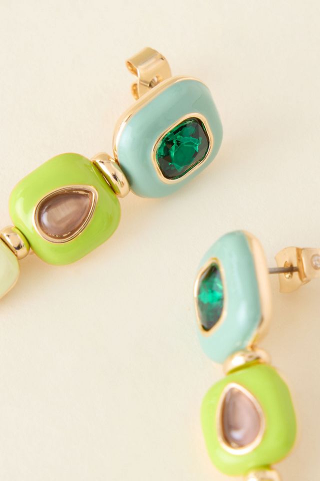 Stone Drop Earrings #1