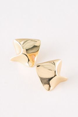 Sculpted Square Stud Earrings
