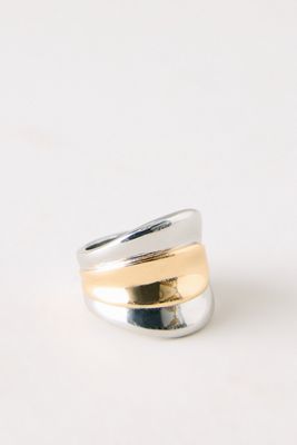 Bague empilable en métal mixte