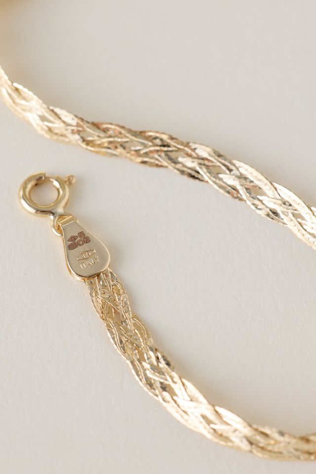 Carrie Elizabeth Diamond Cut Braid Chain Bracelet #1
