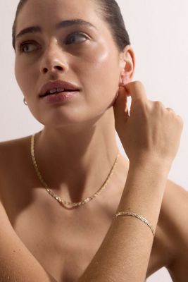 Carrie Elizabeth Diamond Cut Braid Chain Bracelet