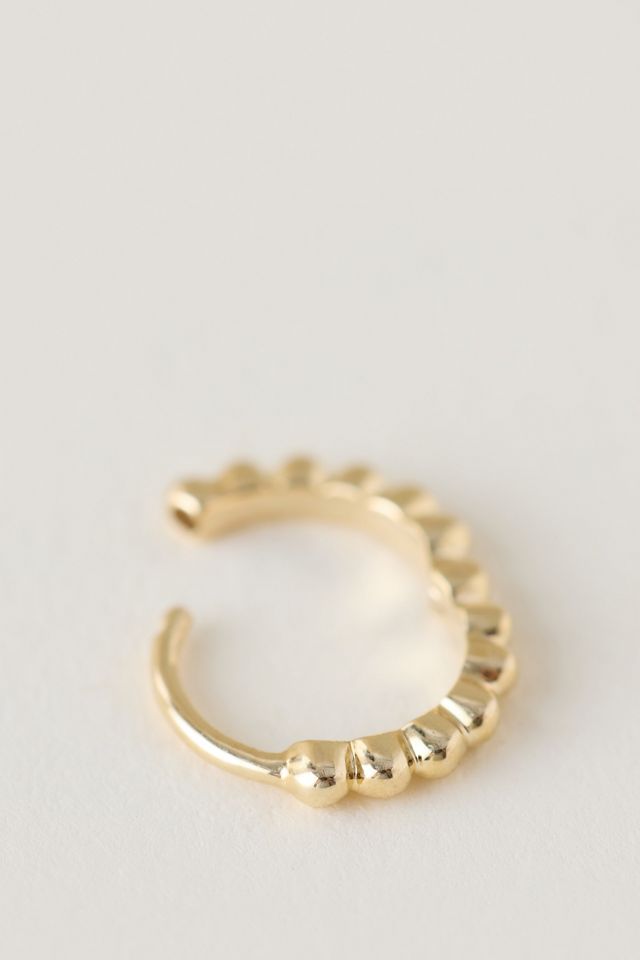 Carrie Elizabeth Bobbie Detail Hoop Earring #1