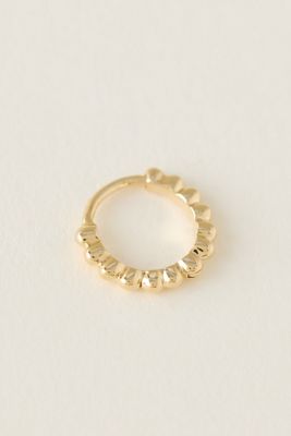 Carrie Elizabeth Bobbie Detail Hoop Earring