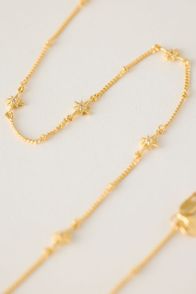 Carrie Elizabeth Dainty Topaz Star Chain #2