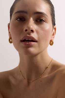Carrie Elizabeth Celestial Chunky Star Hoop Earrings