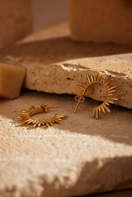 Rachel Jackson Electric Goddess Sun Hoop Earrings