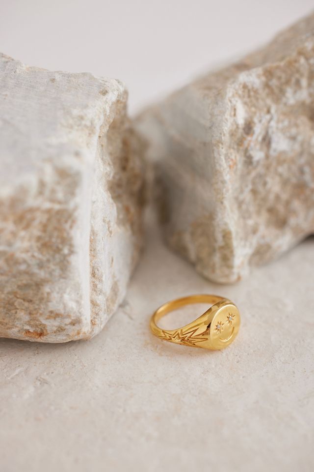 Rachel Jackson Goldplattierter Happy Face-Ring #1
