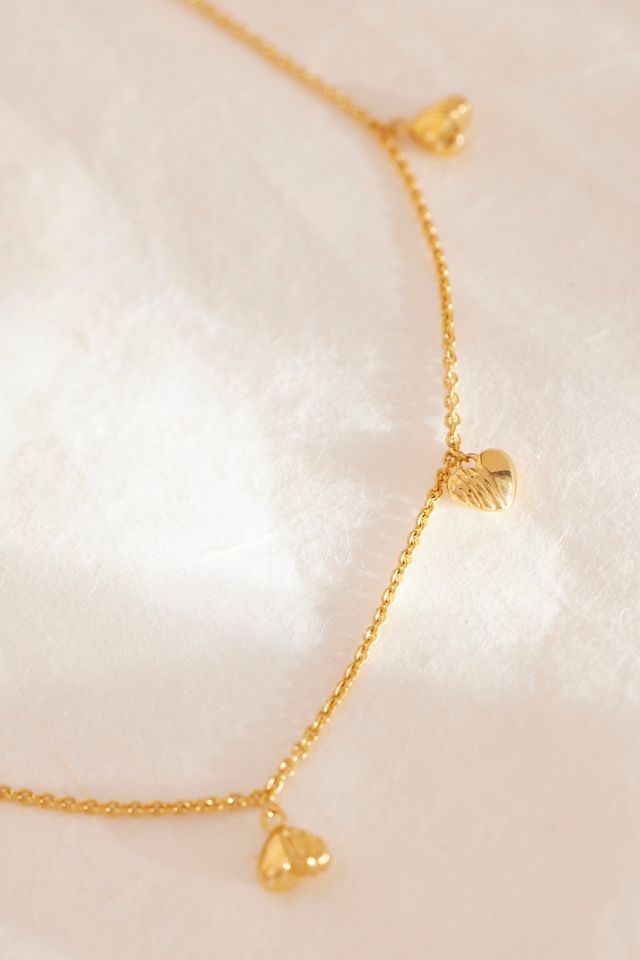 Rachel Jackson Gold-Plated Untamed Deco Hearts Charm Bracelet #3